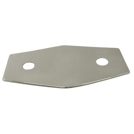 WESTBRASS Two-Hole Remodel Plate in Satin Nickel D504-07